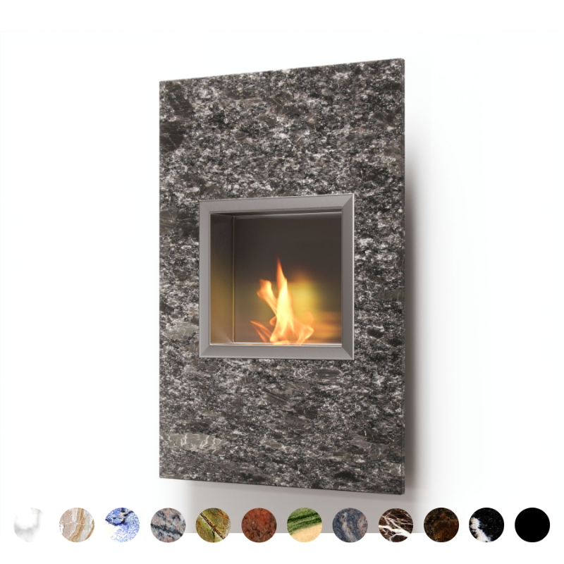 Ethanol Kamin Steel Gray Naturstein konfigurieren Sie Ihren Kamin ohne Schornstein Premium Feuer Möbel Shop kaufen inkl. Lieferung