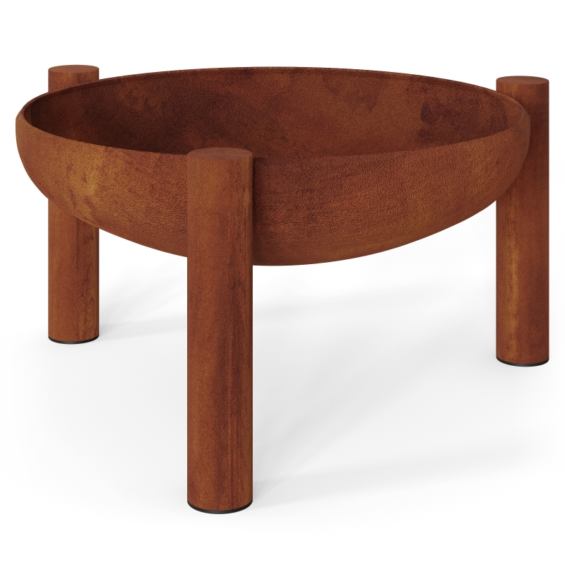 Feuerschale Feuerkorb Rohstahl Metall rund Durchmesser 50 kaufen