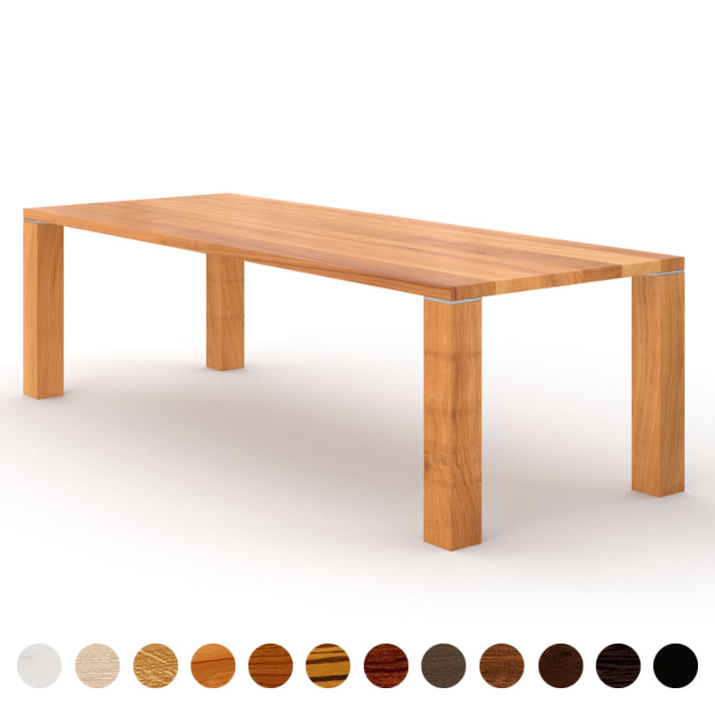 Massiver Holztisch Birnbaum premium nach Maß Dallas