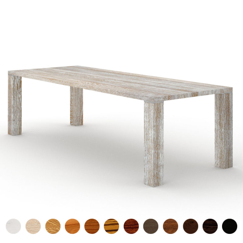 Massiver Holztisch Eiche shabby chic premium nach Maß Dallas