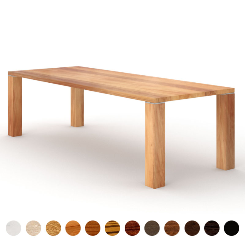 Massiver Holztisch Elsbeere premium nach Maß Dallas