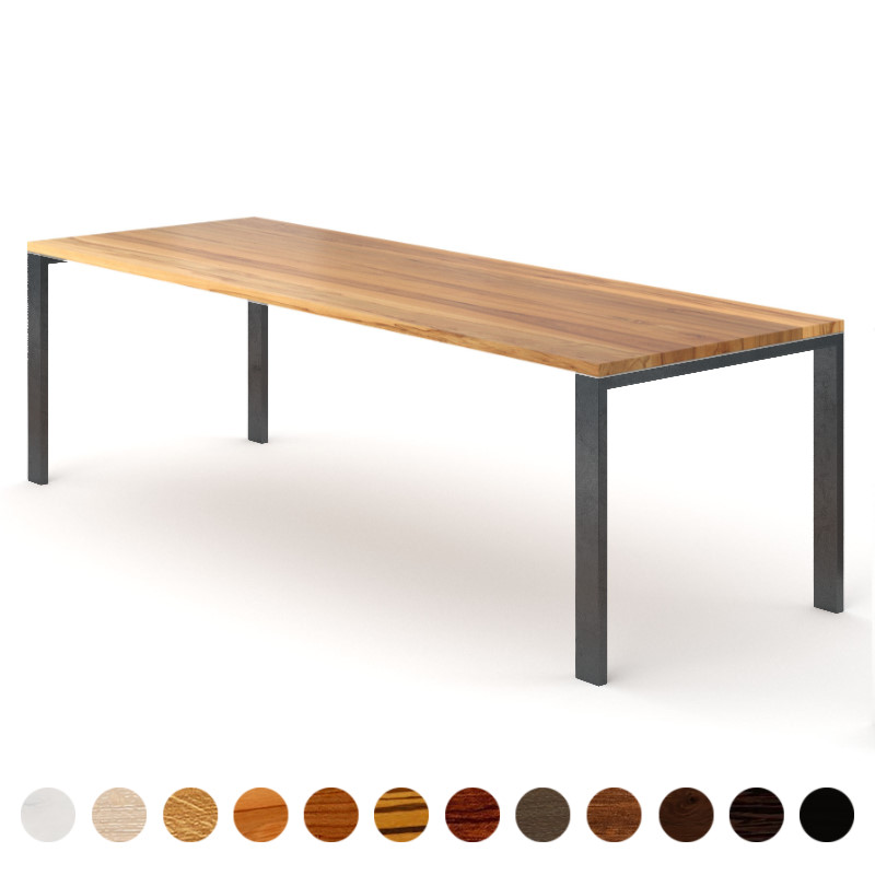 Moderner Holztisch Echtholz Kernbuche nach Maß Rio