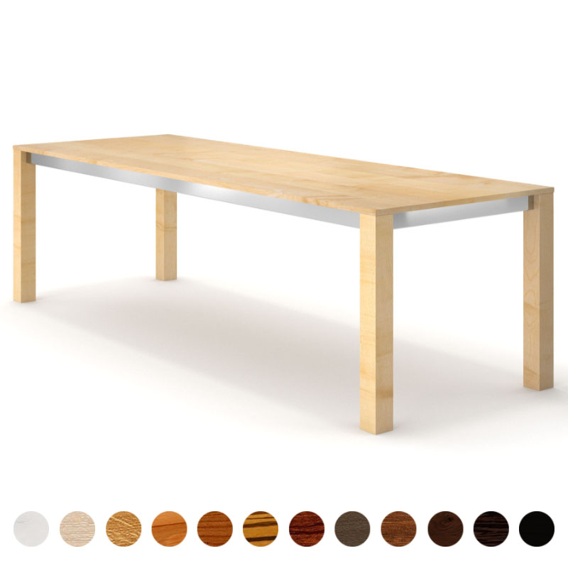 Exklusiver Echtholztisch Ahorn massiv mit Zarge München
