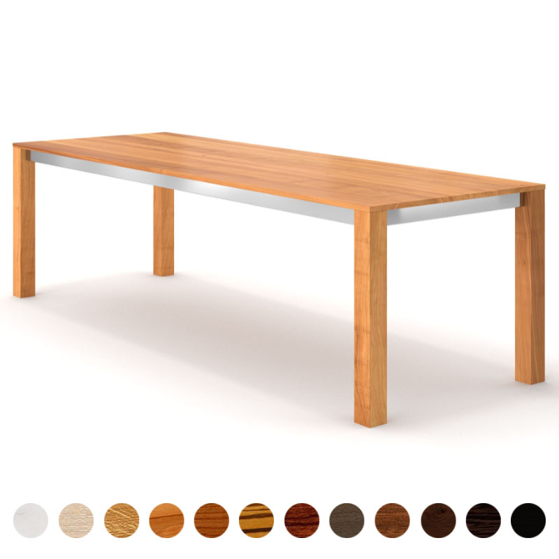 Exklusiver Echtholztisch Birnbaum massiv mit Zarge München