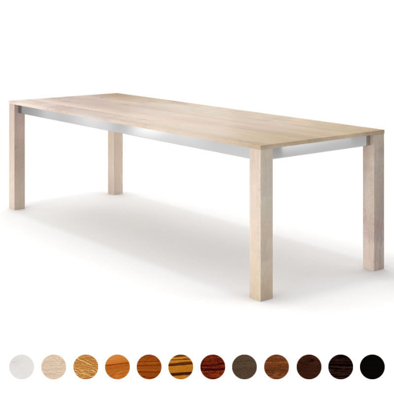 Exklusiver Echtholztisch Eiche-gekälkt massiv mit Zarge München