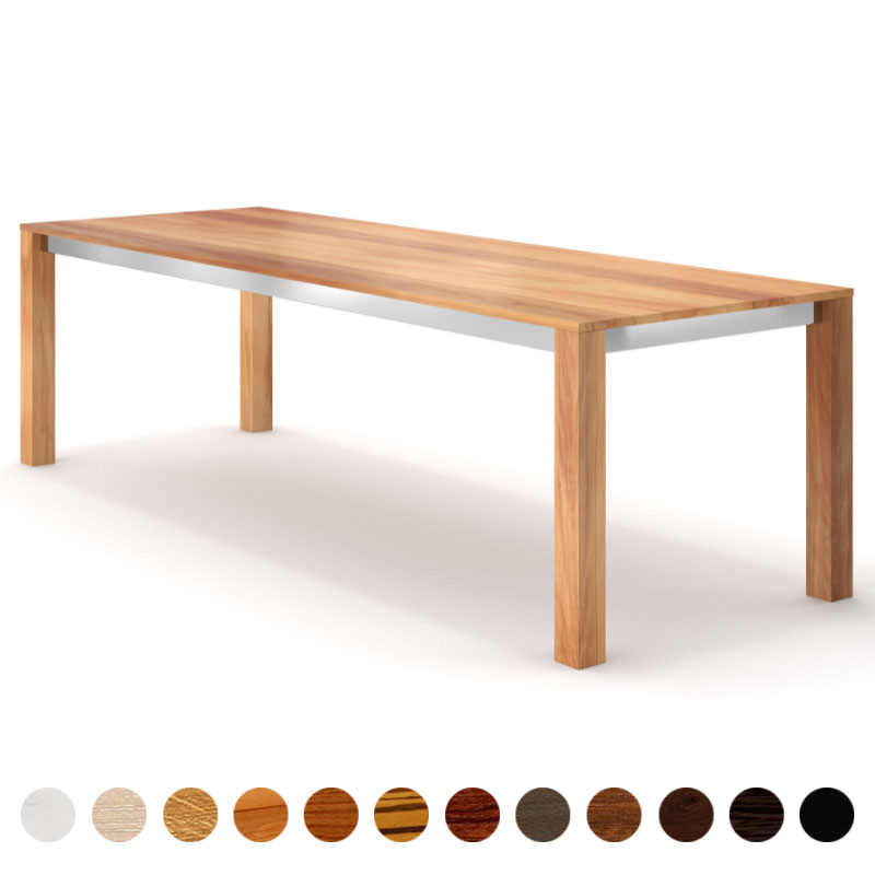 Exklusiver Echtholztisch Elsbeere massiv mit Zarge München