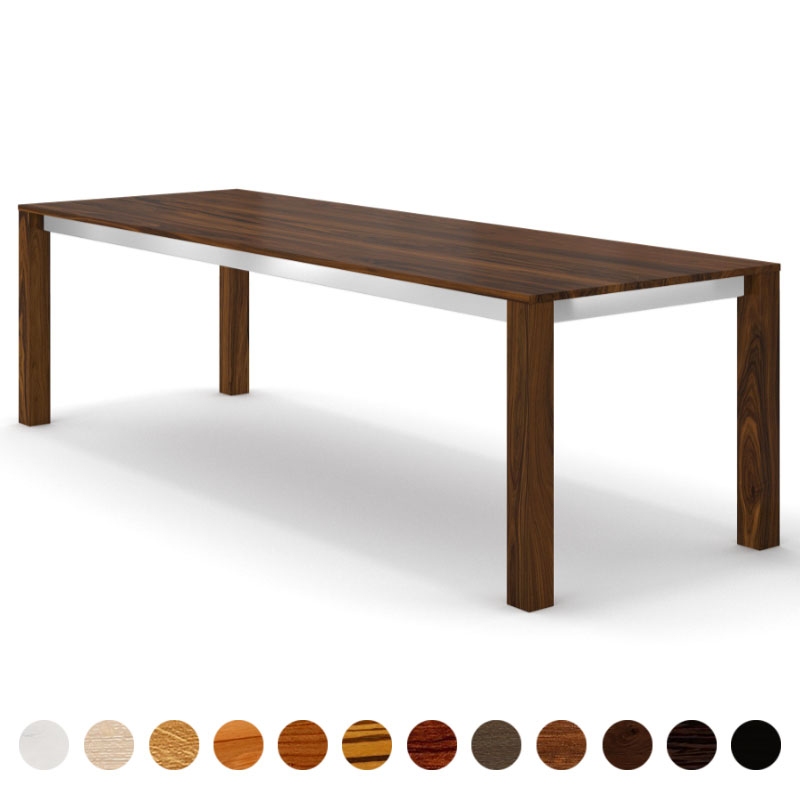 Exklusiver Echtholztisch Nussbaum-amerikanisch massiv mit Zarge München