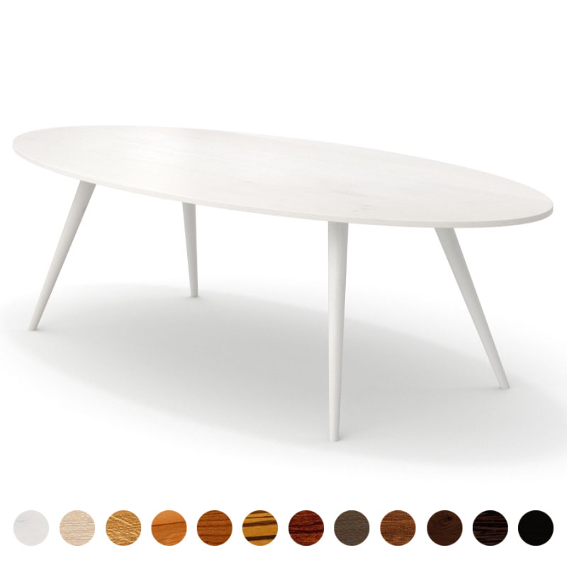 Massivholztisch Eiche-weiß exklusiv nach Maß Bochum