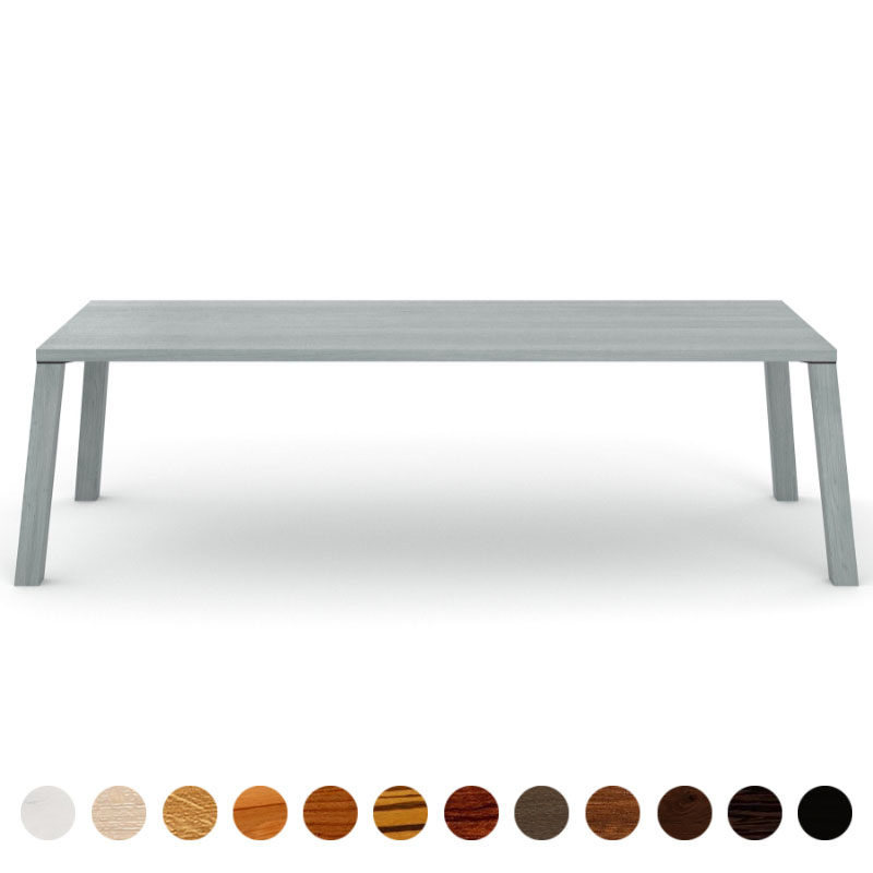 Holztisch modern Massivholz Eiche-grau nach Maß Emden