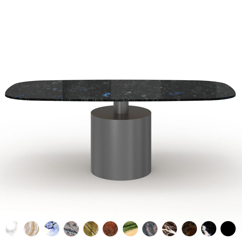 Premium Esstisch Naturstein Wolga Blue nach Maß Almada