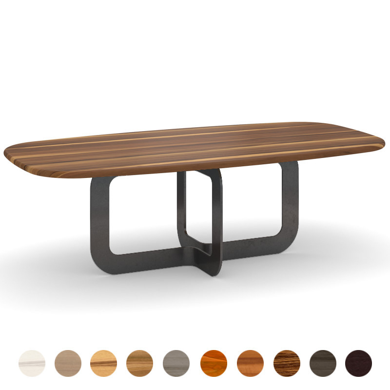 Esstisch nach Maß Massivholz Nussbaum-satin premium Ancona