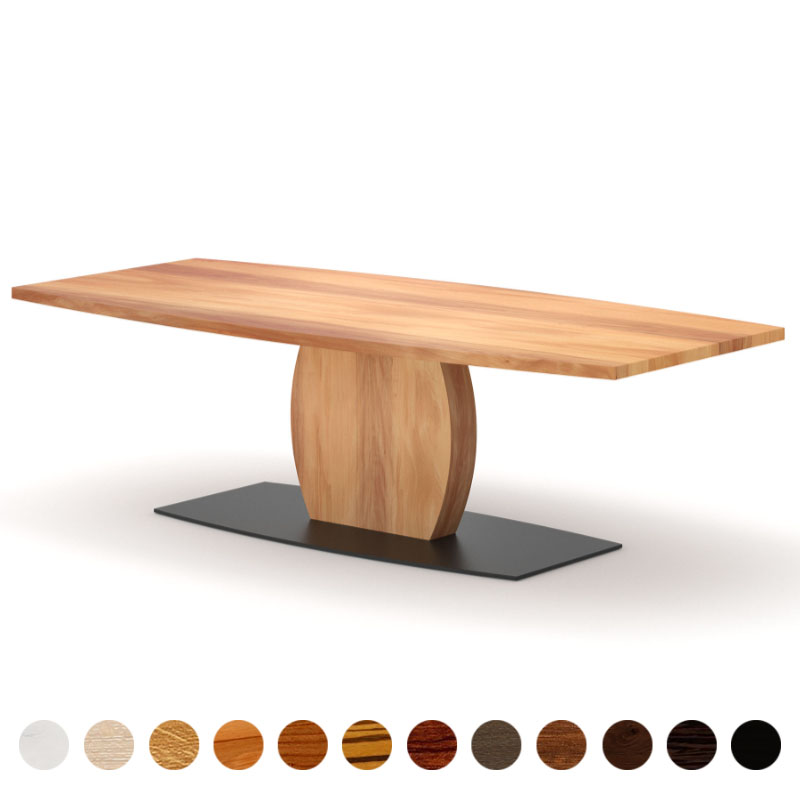 Designertisch Massivholz Elsbeere konfigurieren Athen