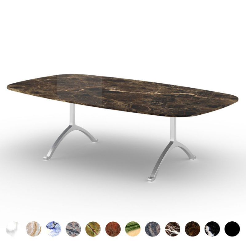 Design Tisch premium Marmor Granit Emperador Dark konfigurieren Jersey