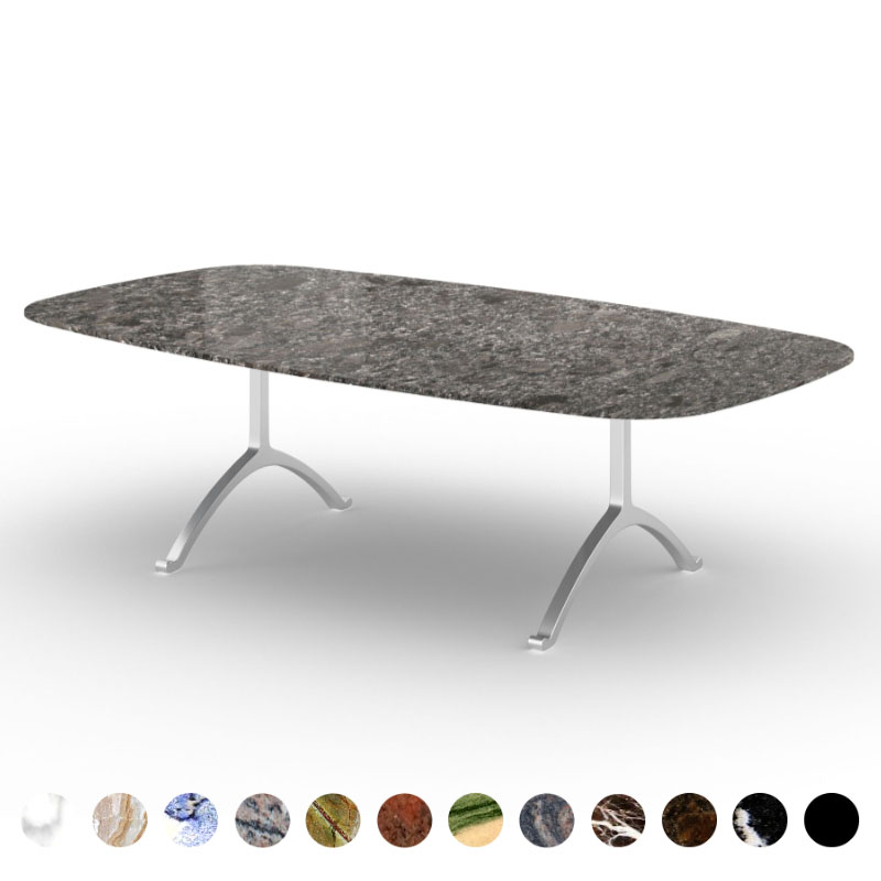 Design Tisch premium Marmor Granit Steel Gray konfigurieren Jersey