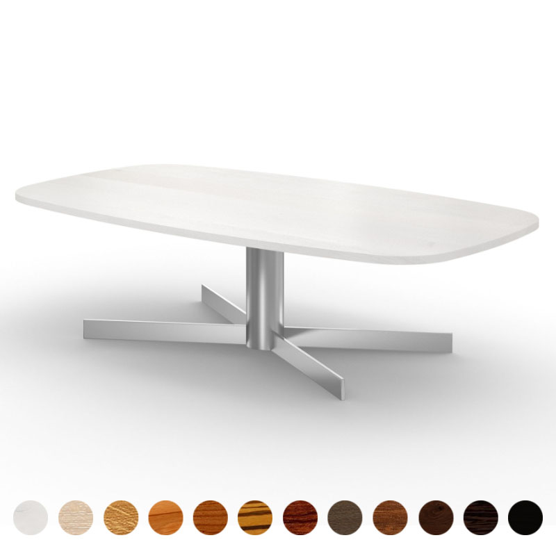 Premium Esstisch mit massiver Holzplatte Eiche-weiß Wexford