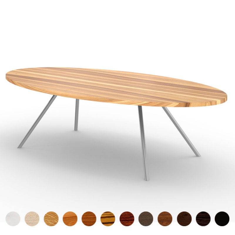 Premium Esstisch Massivholz Kernesche rund/oval Graz