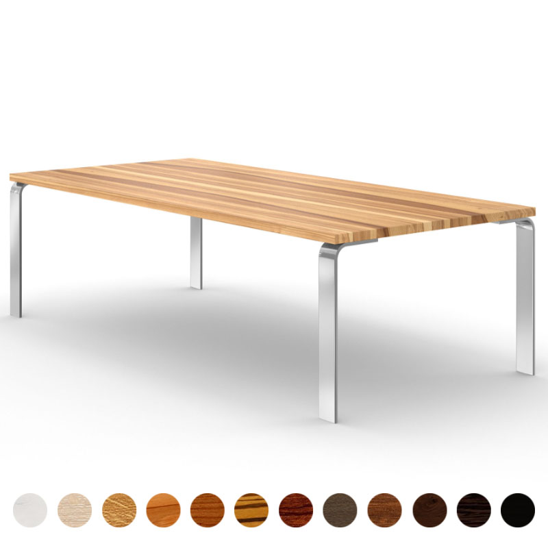 Esstisch premium mit massiver Tischplatte Kernesche Madrid