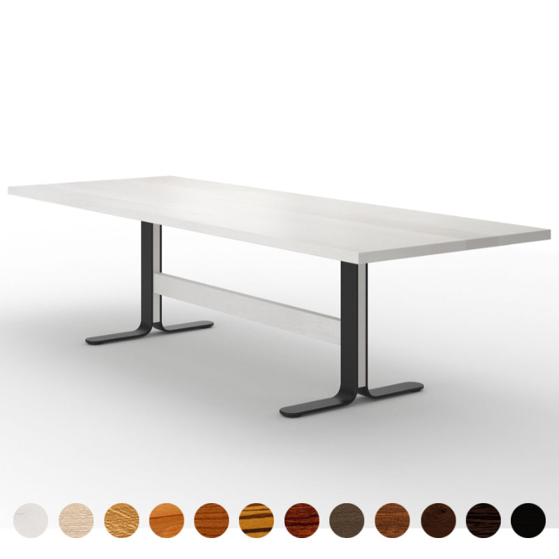 Esstisch Design Massivholz Eiche-weiß nach Maß Bradford