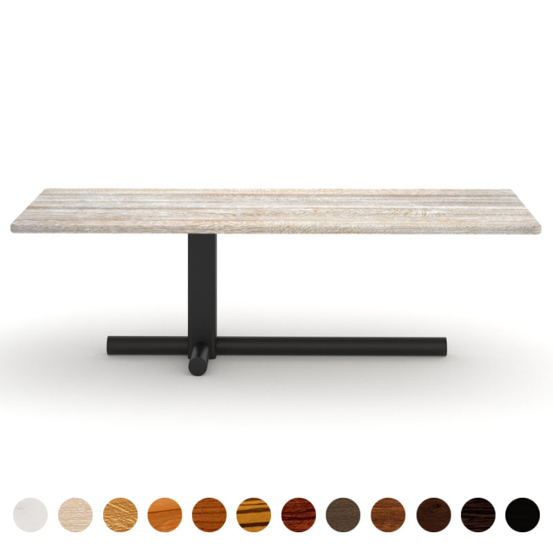 Esstisch nach Maß mit Massivholz Tischplatte Eiche shabby chic Arezzo