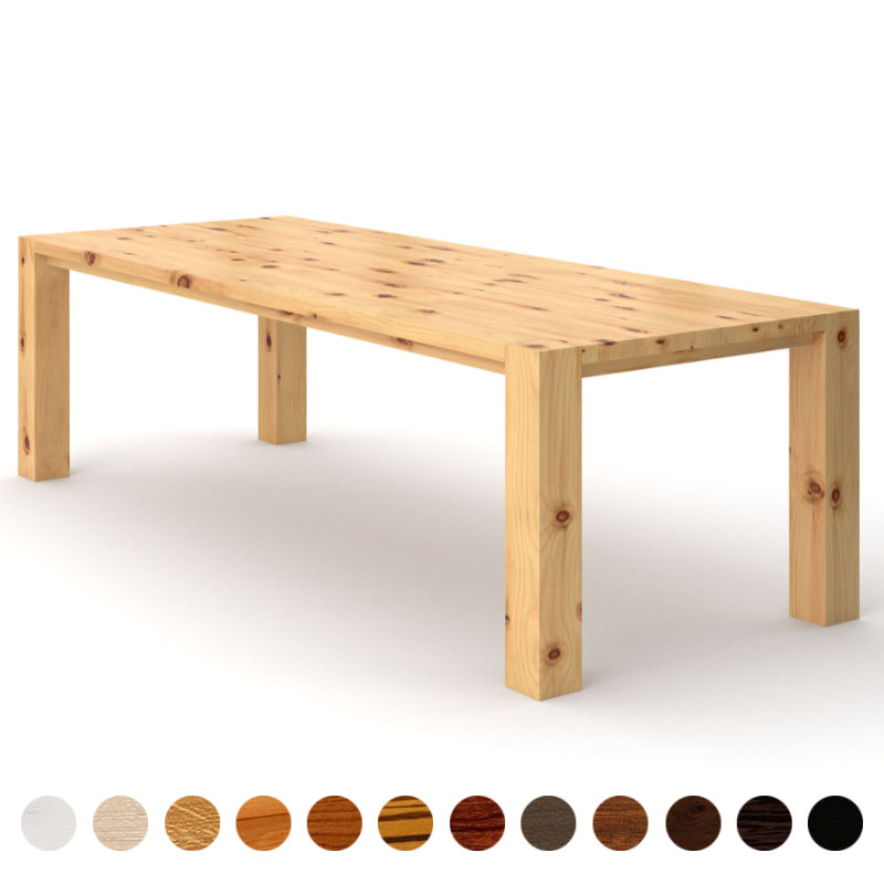 Premium Massivholztisch Zirbe robust Korsika
