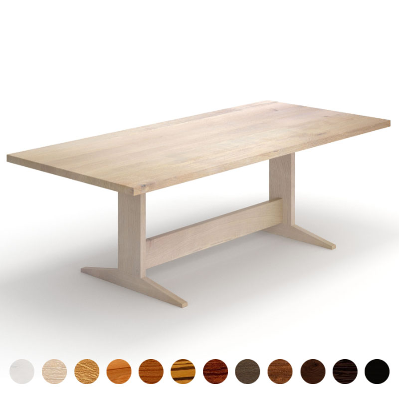 Esstisch aus Massivholz Eiche-gekälkt nach Maß Calabria