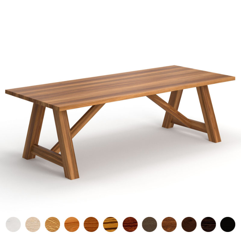 Massiver Klostertisch aus Holz Ulme premium Glasgow