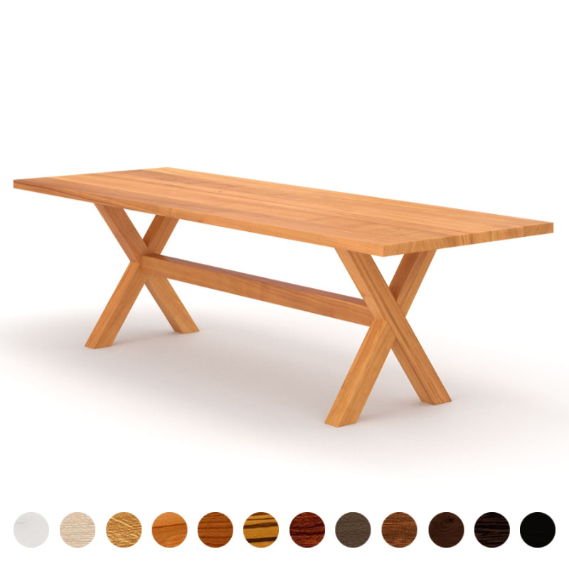 Rustikaler Esstisch Massivholz Birnbaum nach Maß Toscana