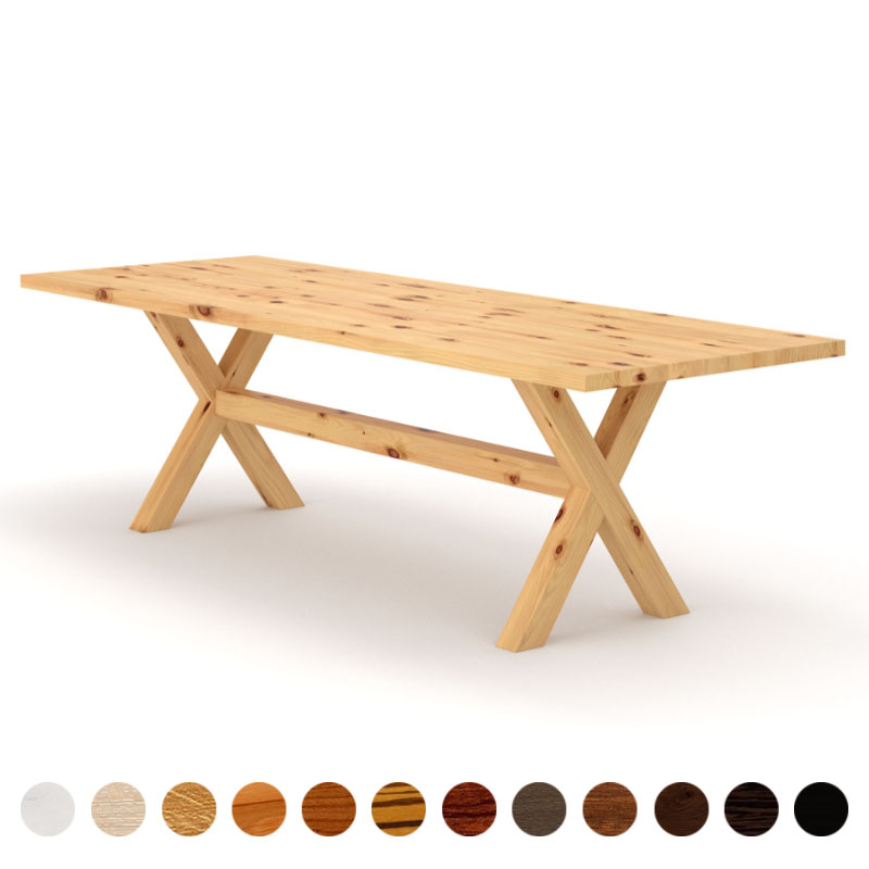 Rustikaler Esstisch Massivholz Zirbe nach Maß Toscana