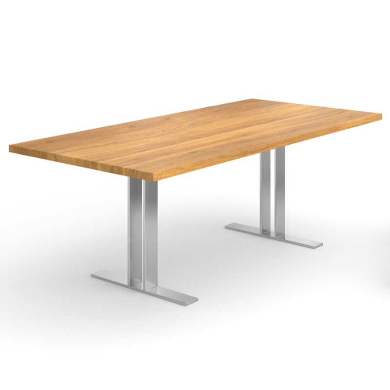 Luxus Esstisch mit Holz Eiche Tischplatte premium Mandal