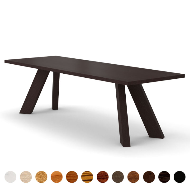Rustikaler Massivholz Wenge Esstisch nach Maß Vermont