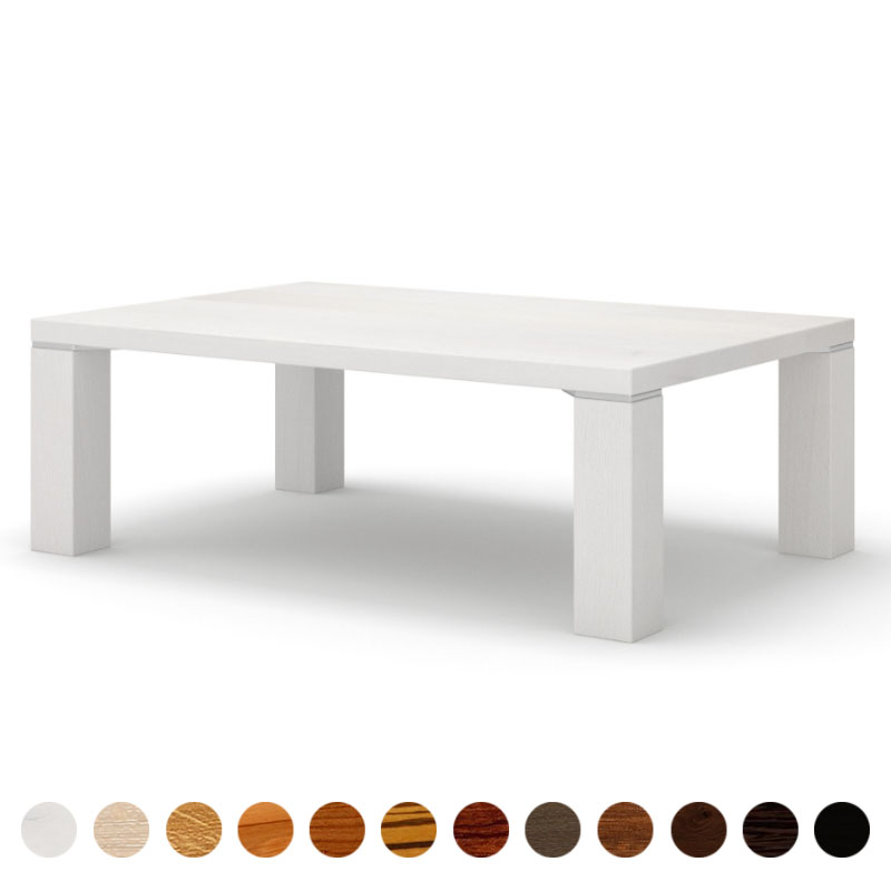 Premium Wohnzimmertisch aus Massivholz Eiche-weiß nach Maß Dallas