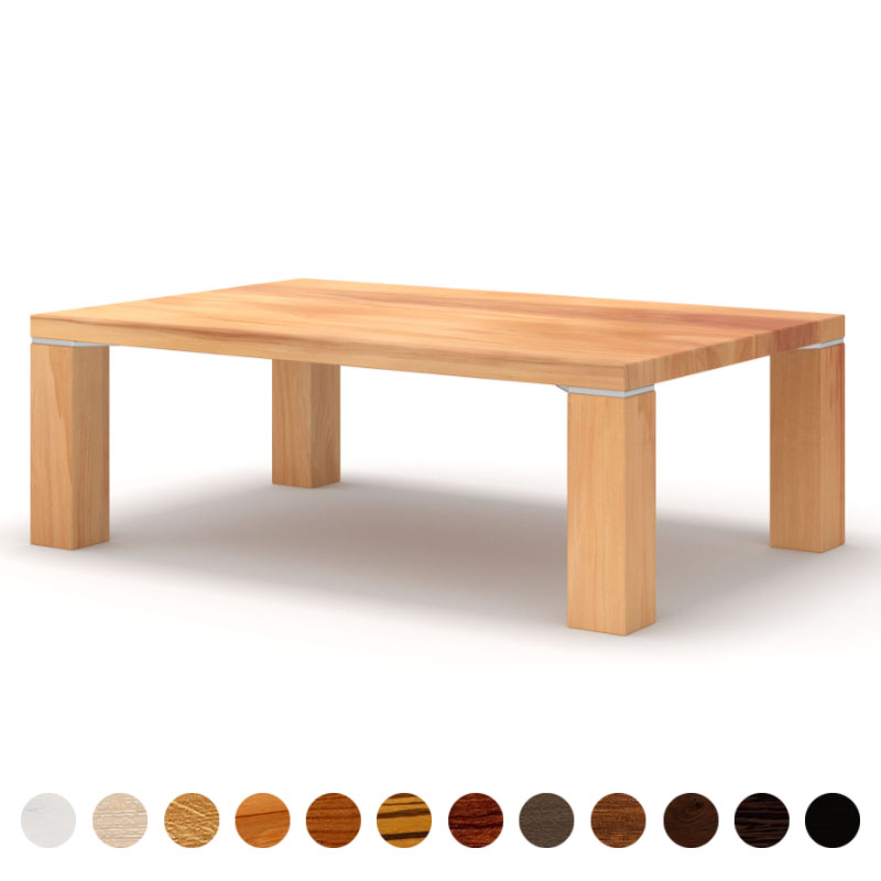 Premium Wohnzimmertisch aus Massivholz Elsbeere nach Maß Dallas