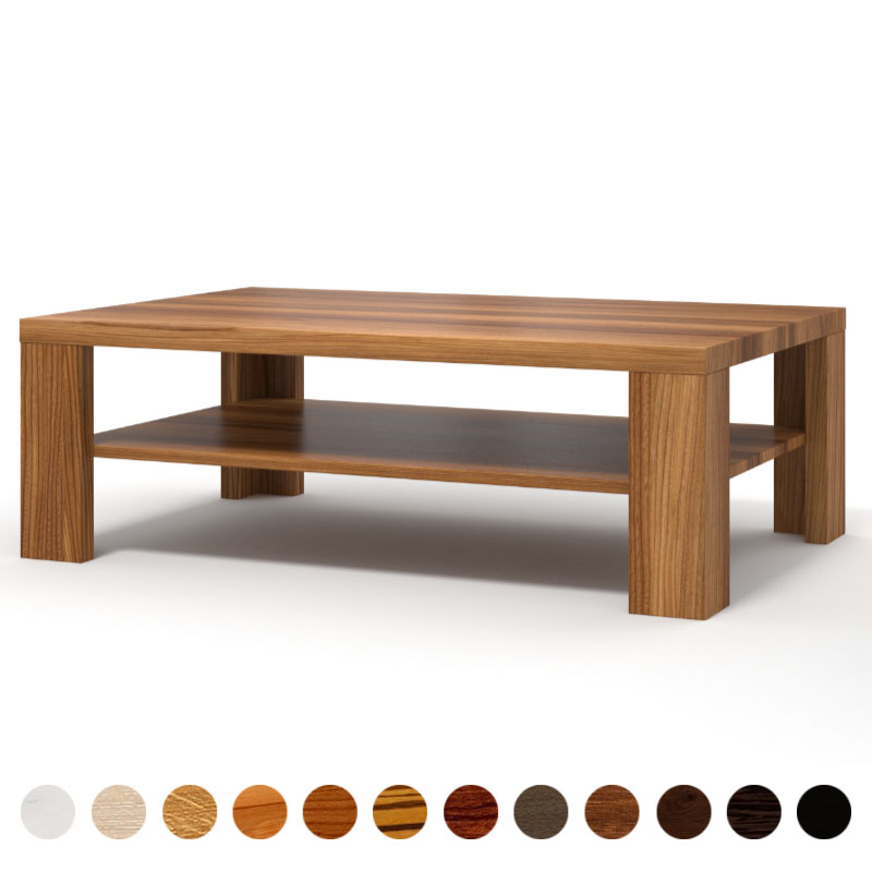 Robuster Massivholz Ulme Couchtisch nach Maß Atlanta