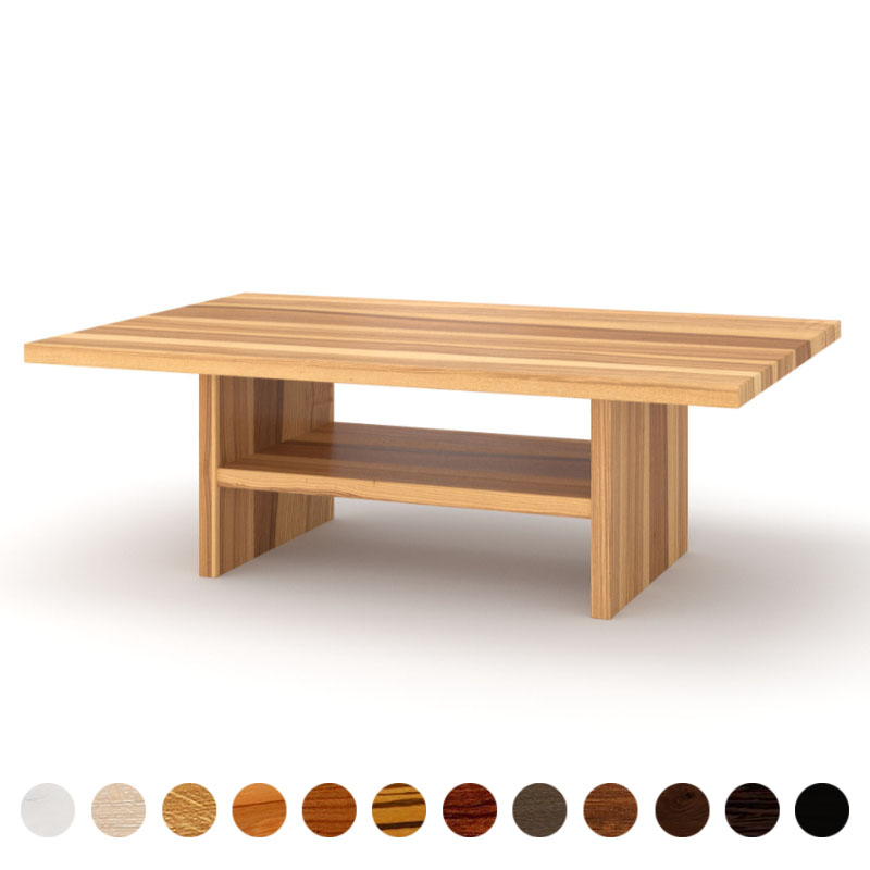 Couchtisch Kernesche nach Maß solide Esche mit buntem Kern Massivholz nachhaltig und einzigartig plus Stahlgestell handgefertigt