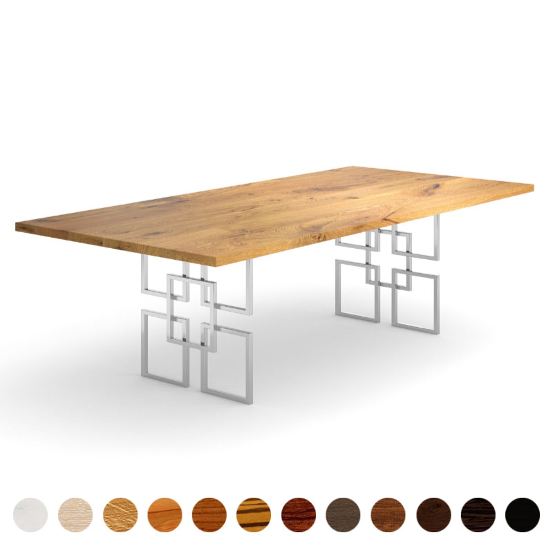 Couchtisch Wildeiche bzw. Asteiche massives Holz konfigurieren Sie Ihren Tisch Premium Möbel im Shop kaufen inkl. Lieferung