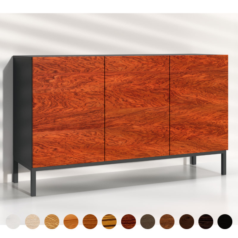 exklusive Sideboards aus Bubinga konfigurieren breite Bohlen aus rotem Hartholz Handarbeit premium Schrank bestellen und liefern lassen