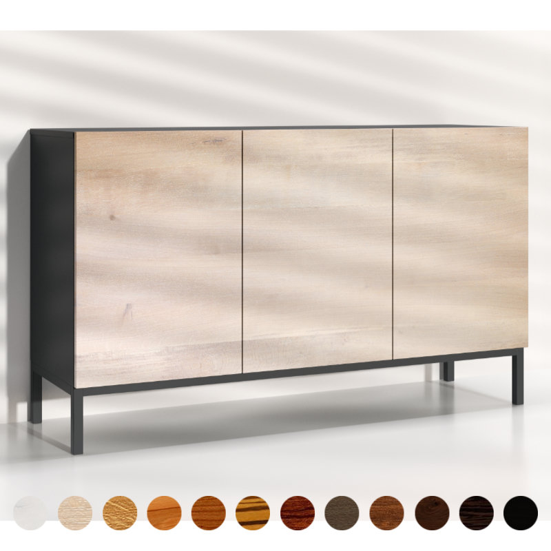 Side Board Eiche gekalkt als edler Schrank exklusive und robuste Handwerksarbeit nach Maß mit einzigartiger heller Optik von groß bis klein