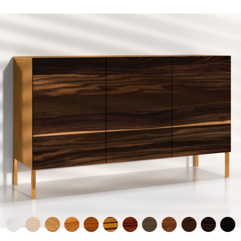 Luxus Sideboard Räuchereiche Oak Smoked aus Hartholz bis zum Kern durchgeräuchert dunkles regionale Vollholz der Extraklasse
