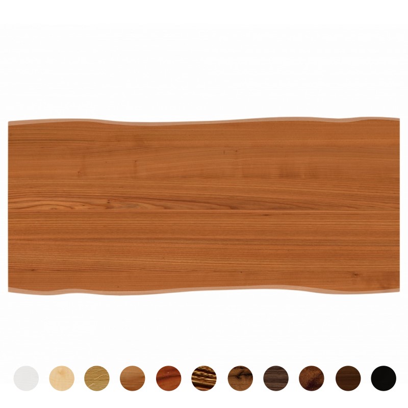 Tischplatte Kirsche amerikanisch nach Maß aus Massivholz Baumkante