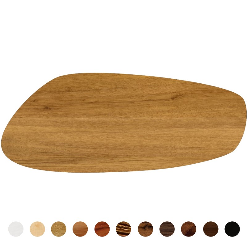 Tischplatte Eiche nach Maß aus Massivholz Polyform